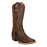 Justin Boots Rein Embroidered TooledInlay Square Toe Cowboy Womens Brown Casual