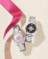 ფოტო #5 პროდუქტის Women's Swiss G-Timeless Iconic Diamond (1/20 ct. t.w.) Stainless Steel Bracelet Watch 27mm