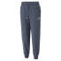 Фото #1 товара Puma Power Logo Drawstring Winterized Pants Womens Blue Casual Athletic Bottoms