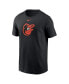ფოტო #2 პროდუქტის Men's Black Baltimore Orioles Fuse Logo T-Shirt