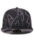 ფოტო #3 პროდუქტის Men's Black Arizona Diamondbacks Logo Fracture 59FIFTY Fitted Hat