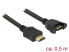 Фото #2 товара Delock 85463 - 0.5 m - HDMI Type A (Standard) - HDMI Type A (Standard) - 3840 x 2160 pixels - 10.2 Gbit/s - Black