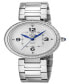 ფოტო #1 პროდუქტის Women's Piemonte Swiss Quartz Silver-Tone Stainless Steel Bracelet Watch 36mm