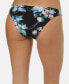 O'Neill 243730 Womens Dahlia Printed Cheeky Bikini Bottom Swimwear Black Size XL