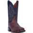 Dan Post Boots Winslow Embroidered Square Toe Cowboy Mens Blue, Brown Casual Bo