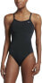 Фото #1 товара Nike 255101 Women's Poly Core Solid Classic Lingerie Tank Swimsuit Black Size 12