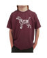 Big Boy's Word Art T-shirt - Dog Paw Prints