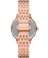 Women's Melissa Three-Hand Rose Gold-Tone Stainless Steel Watch Set 35mm