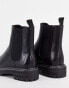 ONLY chelsea boot with contrast stitch in black