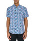 Фото #1 товара Men's Regular-Fit Non-Iron Performance Stretch Blurred Floral Button-Down Shirt