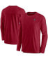 Men's Red Tampa Bay Buccaneers Sideline Lockup Performance Long Sleeve T-shirt