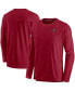 Фото #2 товара Men's Red Tampa Bay Buccaneers Sideline Lockup Performance Long Sleeve T-shirt