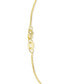 Фото #3 товара Macy's 14k Gold Necklace, 16" Diamond Cut Wheat Chain (9/10mm)
