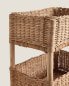 Rattan storage rack