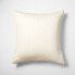 Фото #3 товара Euro Heavyweight Linen Blend Stripe Pillow Sham Natural - Casaluna