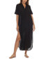 Фото #1 товара Women's Button-Down Maxi Dress Cover-Up