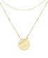 Фото #7 товара 14K Gold Plated Grace Initial Layering Necklace Set