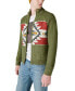 ფოტო #3 პროდუქტის Men's Southwestern Zip-Front Bomber Sweater