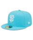 Фото #1 товара Men's Blue San Francisco Giants Vice Highlighter Logo 59FIFTY Fitted Hat