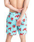 Men's Oh Buoy 2N1 Lobster Print Volley 7" Swim Shorts