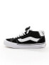 Vans Knu Skool mid in black and white 44 - фото #3