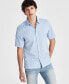 Фото #1 товара Men's Regular-Fit Geo-Print Button-Down Shirt, Created for Macy's