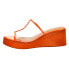 Фото #5 товара COCONUTS by Matisse Layered Clear Wedge Womens Clear, Orange Casual Sandals LAY