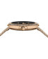 ფოტო #3 პროდუქტის Women's Lea Crystal 2 Hand Quartz Rose Gold-Tone Stainless Steel Watch, 35mm