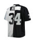 Фото #3 товара Men's Bo Jackson Black, Silver Las Vegas Raiders Big and Tall Split Legacy Retired Player Replica Jersey