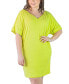 Фото #4 товара Plus Size Loose Fit V-Neck T Shirt Dress