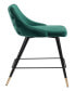 36" Steel, Polyester Piccolo Pencil Legs Counter Chair