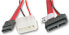Фото #3 товара Akasa 40cm SATA cable f/ slimline opticals - 0.4 m - SATA 6-pin - SATA 15-pin + Molex (4-pin) - Gold - Black - Red