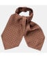 Фото #1 товара Men's Pagani - Silk Ascot Cravat Tie for Men - Cognac