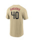 ფოტო #4 პროდუქტის Men's Madison Bumgarner Gold Arizona Diamondbacks City Connect Name and Number T-shirt