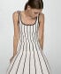 ფოტო #3 პროდუქტის Women's Striped Knitted Skirt