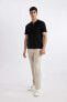 Фото #2 товара Футболка Defacto Slim Fit Basic OttoNAVY