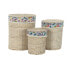 Laundry basket DKD Home Decor 46 x 46 x 56 cm Natural Metal Multicolour wicker 30 x 40 cm 3 Pieces