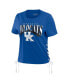 Women's Royal Kentucky Wildcats Side Lace-Up Modest Crop T-Shirt