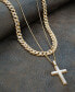 ფოტო #6 პროდუქტის Men's Diamond Cross 22" Pendant Necklace (1 ct. t.w.)
