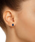 ფოტო #4 პროდუქტის Sapphire Pear-Cut Stud Earrings (1 ct. t.w.) in 14k Gold (Also in Emerald & Ruby)