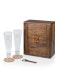 Фото #1 товара Monogram Pilsner Beer Glass Gift Set, Acacia Wood