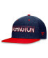 ფოტო #4 პროდუქტის Men's Navy, Red Washington Capitals Authentic Pro Rink Two-Tone Snapback Hat