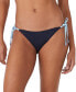 Фото #1 товара Women's Contrast Side Tie Bikini Bottoms