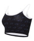 Фото #3 товара Women's Black Carolina Panthers Gauge Lounge Bralette