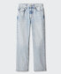 ფოტო #5 პროდუქტის Women's Mid-Rise Straight Jeans