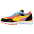 Фото #3 товара Puma Rider Fv Lava Lace Up Mens Black, Blue, Orange, Yellow Sneakers Casual Sho