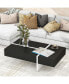 Contemporary Rectangle Design Living Room Furniture, Modern High Gloss Surface Cocktail Table