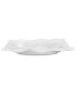 Small White Ruffle Melamine Square Platter - фото #2