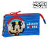 Фото #1 товара Пенал для школьных принадлежностей Mickey Mouse Me time Тройной Красный Синий 22 x 12 x 3 см