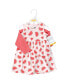 Фото #2 товара Toddler Girls Cotton Dress and Cardigan 2pc Set, Coral Watermelon